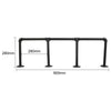 2Pcs 3 Tiers Industrial Floating Iron Pipe Shelf Retro DIY Wall Mounted Bracket