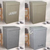 LARGE LAUNDRY BASKETS WASHING CLOTHES STORAGE FOLDING BASKET BIN HAMPER WTH LID