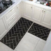 2PCS Home Kitchen Floor Mat Non Slip Anti Fatigue Rug Set Door Decor Washable UK