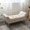 Upholstered Bed End Bench Tufted Window Hallway Seat Chaise Lounge Pouffe Stool