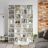 8-tier Media Storage Cabinet CD Shelf Tower Rack Stand Multimedia Organizer Unit