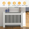 New Radiator Cover White Modern Traditional Wood Grill Shelf Cabinet Furniture