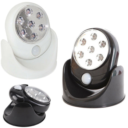 360° Battery Power Motion Sensor Security LED Light Home Garden Outdoor Indoor