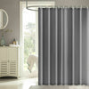 Plain Grey Shower Curtain With Free Hooks New Waterproof Fabric Bathroom Curtain