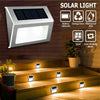 2X SUPER BRIGHT SOLAR POWERED DOOR FENCE WALL LIGHTS LED OUTDOOR GARDEN LIGHTING