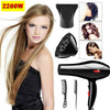 2200W Professional Style Hair Dryer Nozzle Concentrator Blower Pro Salon 3Heat .