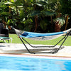 Hammock Sun Lounger Bed Stand Outdoor Patio Swing Steel Frame Hanging Hooks