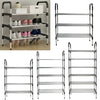3/4/5/6 Tier Shoe Rack Footwear Metal Stand Storage Organizer Display Shelf Unit