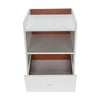 Morden Chic White Wood Bedside Table Night Cabinets With 1 Storage Drawers Unit