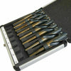 8PC High Speed Steel Cobalt Blacksmith Drill Bit Reduced Shank Drill Set 14-25MM