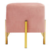 Modern Pink Velvet Fabric Tub Chair Comfy Padded Seat Lounge Armchair Relax Sofa