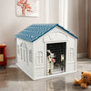 Plastic Large Dog Kennel Pet House Weatherproof Indoor Outdoor Animal Shelter UK