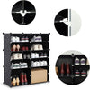 Mondeer 12 Cube DIY Plastic Shoe Storage Boxes Cabinet Cupboard Organizer Shelf