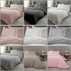 Teddy Fleece Duvet Cover with Pillow Case Thermal Warm Bedding Set King