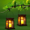 LED Solar Powered Hanging Lantern Lights Waterproof Outdoor Garden Table Lamp UK