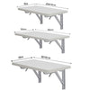 Home Office Floating Desk Drop-leaf Folding Wall Mounted Computer Table Storage