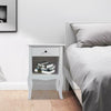 White Bedside Chest Side Table Cabinets Nightstand w/Drawer Bedroom