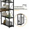 Home Wood Computer Desk PC Laptop Table Office Study Simple Workstation Shelves
