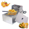10L 2500W Commercial Electric Deep Fryer Fat Chip Single Tank Home Kitchen