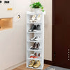 White 7 Tier Wooden Shoe Rack Stand Storage Organiser Unit Shelf Tall Hallway UK
