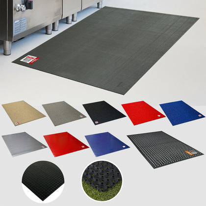 RUBBER & PVC MATS FLOORING MATTING INDOOR OUTDOOR WAREHOUSE GARAGE WORKSHOP RING