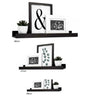 WOODEN FLOATING SHELF SHELVES KIT WALL MOUNTED DISPLAY UNIT HOME OFFICE BATHROOM