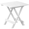 White Plastic Folding Side Table Bistro Coffee Garden Small Coffee Table Outdoor