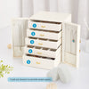 Mondeer Large Jewellery Box w/5 Drawers Cabinet Necklace Ring Bracelet Organizer