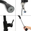 Kitchen Sink Mixer Taps Pull out Spray Swivel Spout Single Lever Tap Mono Faucet