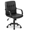 Faux Leather High Back Desk Swivel Chair For Home Office Adjustable Height Chair