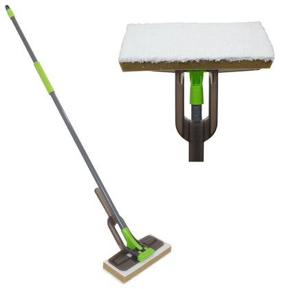 Microfibre Sponge Mop Floor Cleaner Sweeper Wet or Dry Laminate Tile Wood Lino