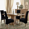Velvet Dining Chair Seats Covers Large Size Stretch Plush Slipcovers Protectors