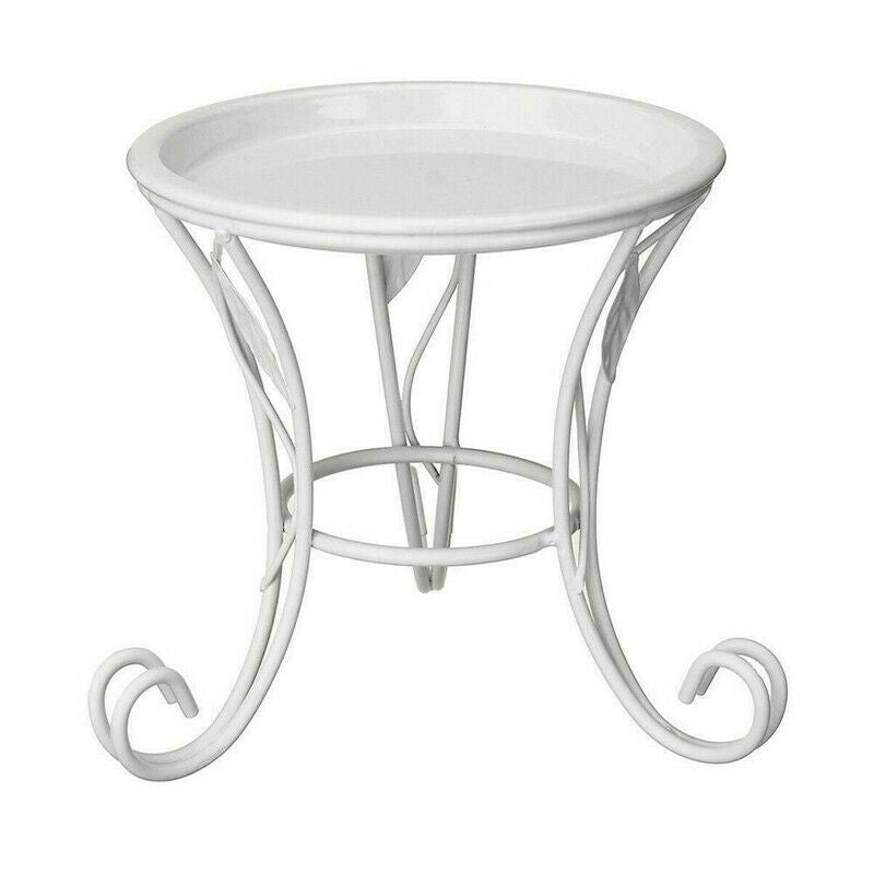 Metal Plant Pot Stand Flower Display Shelf Garden Patio Indoor Outdoor