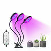 3 Head 45W LED Grow Light Growing Veg Flower Indoor Clip-on Plant Lamp UK Plug-