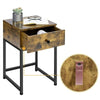 Bedside Table Side Table Nightstand 1-Drawer Table for Living Room/Bedroom