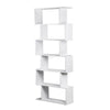 WestWood Modern Book Shelves | 6 Tier S Shape Bookshelf Case Storage - PB01