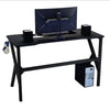 K-Shaped Gaming Desk w/ Headphone Hook PC Computer Home Office Workstation UK