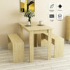Wooden Dining Table and Chairs Set 2 Bench Kitchen Furniture Activity Desk Kid