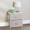 Fabric Chest of Drawers Cabinet Small Nightstand Storage Unit Bedside Table Grey