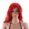 Anime Cosplay Little Mermaid Ariel Princess 80CM Red Womens Long Curly Hair Wig