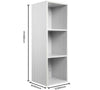 Vinyl LP Record White Storage Box Cabinet Case Unit Display