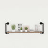 3 Tiers Industrial Iron Pipe Shelf Retro Wall Mounted Shelving without board