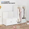 16 Cube Plastic Storage Wardrobe Clothes Organizer Closet Cupboard Shoe Cabinet