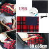 Portable 5V USB Electric Heated Car Office Use Winter Warm Blanket Cover Heater