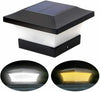 LED Solar Powered Deck Post Light Garden Cap Landscape Outdoor Fence Lights Lamp