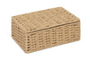 Small Natural Paper Rope Storage Baskets Boxes Hampers with Lids WB-9694S