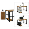 Industrial Computer Desk Writing Study Table PC Laptop w/ Shelves Workstation