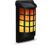 Solar Flickering Flame 60 LED Waterproof Wall Torch Light Garden Lamp Outdoor