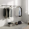Wall-Mounted Clothes Rack Pipe Clothes Hanging Bar Each Holds up to 50 kg