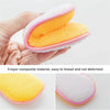 3X Mixed Colour Double Side Dish Cleaning Sponges Scouring Pads Kitchen Bathroom